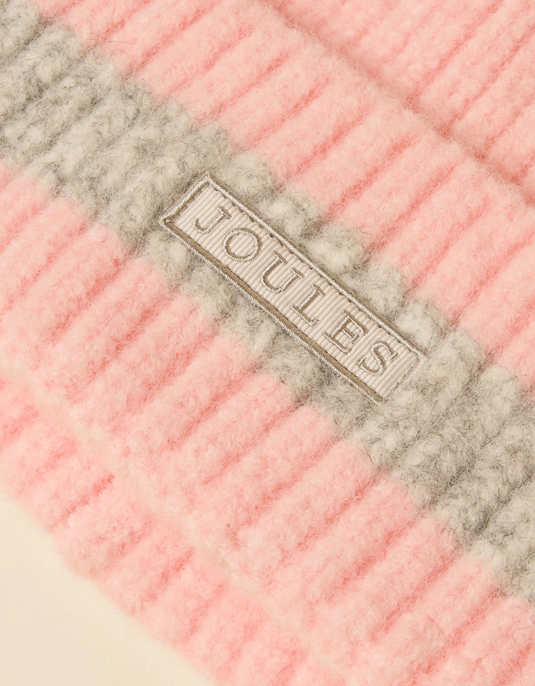 POPLEY STRIPE Womens Beanie Pink/Grey