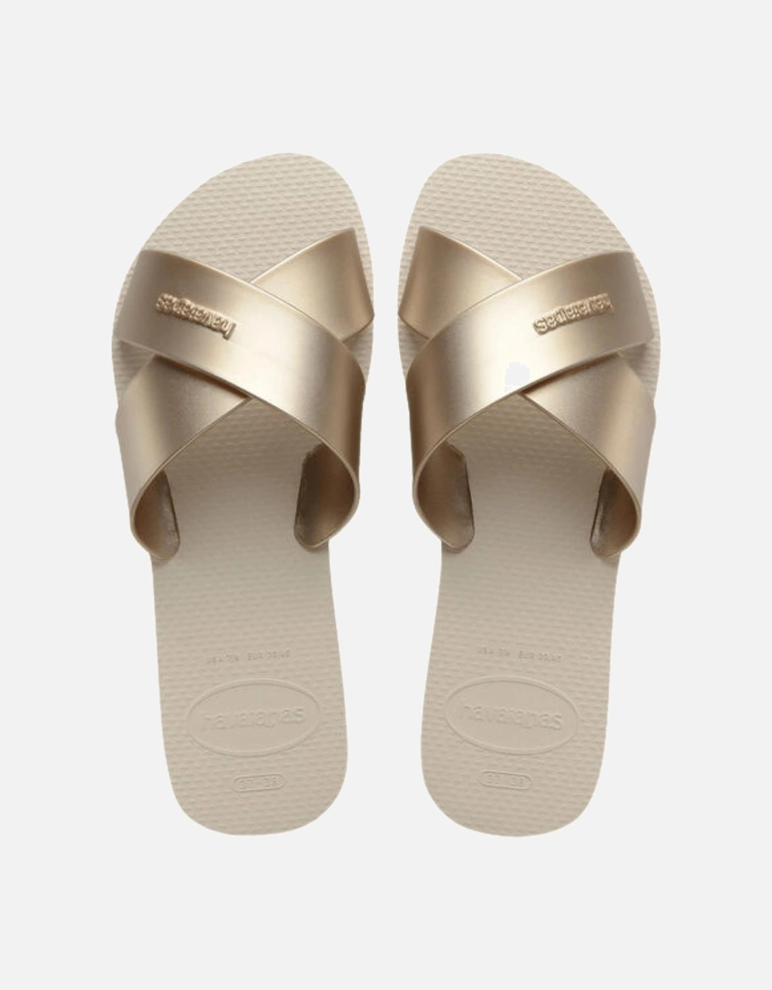 Womens Aqua Metallic Sandals, 2 of 1