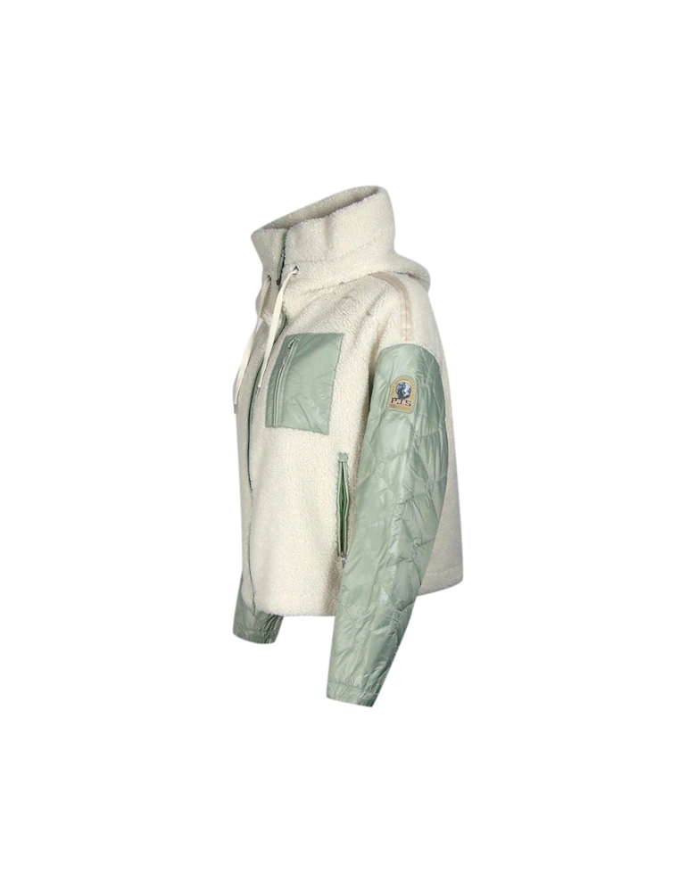 Charlene Moonbeam Nile Fleece White Jacket