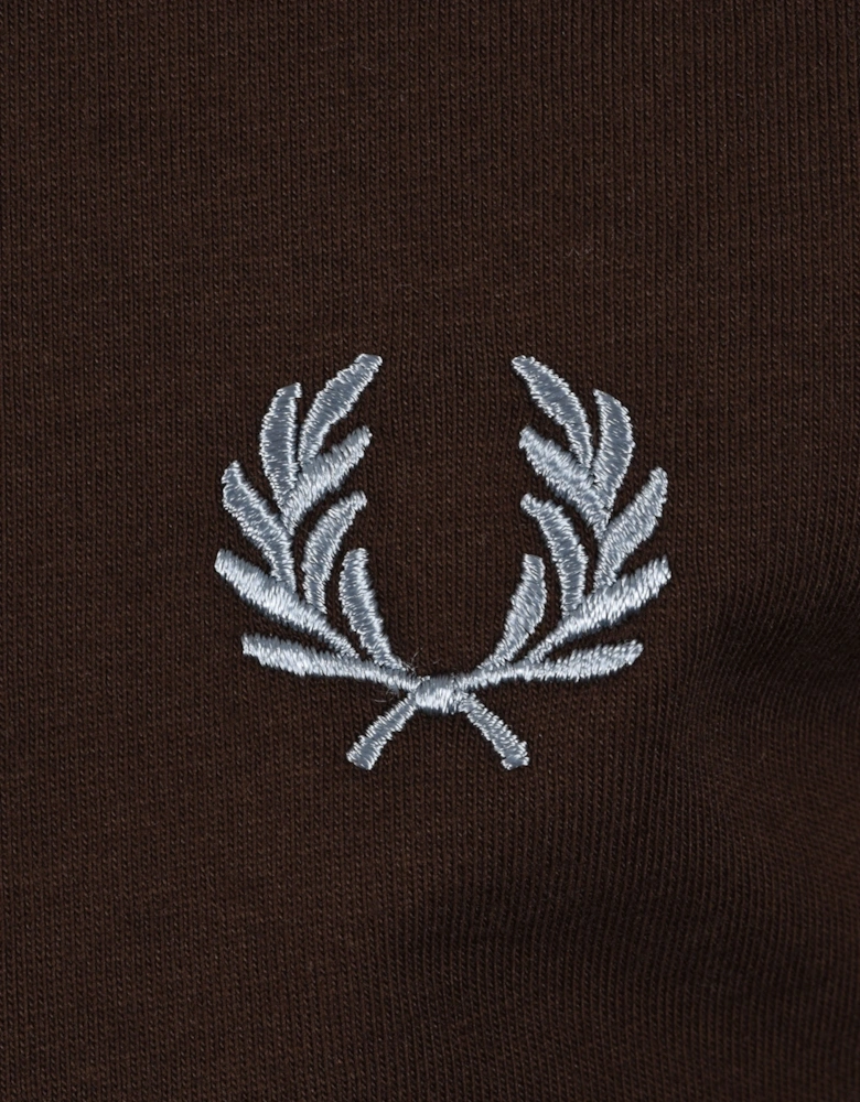 TWIN TIPPED T-SHIRT BROWN TOBACCO/GREY