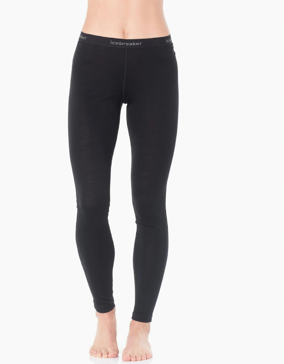 Women's Icebreaker Womens Oasis Soft Lightweight Baselayer Bottoms - Black - Size: 12