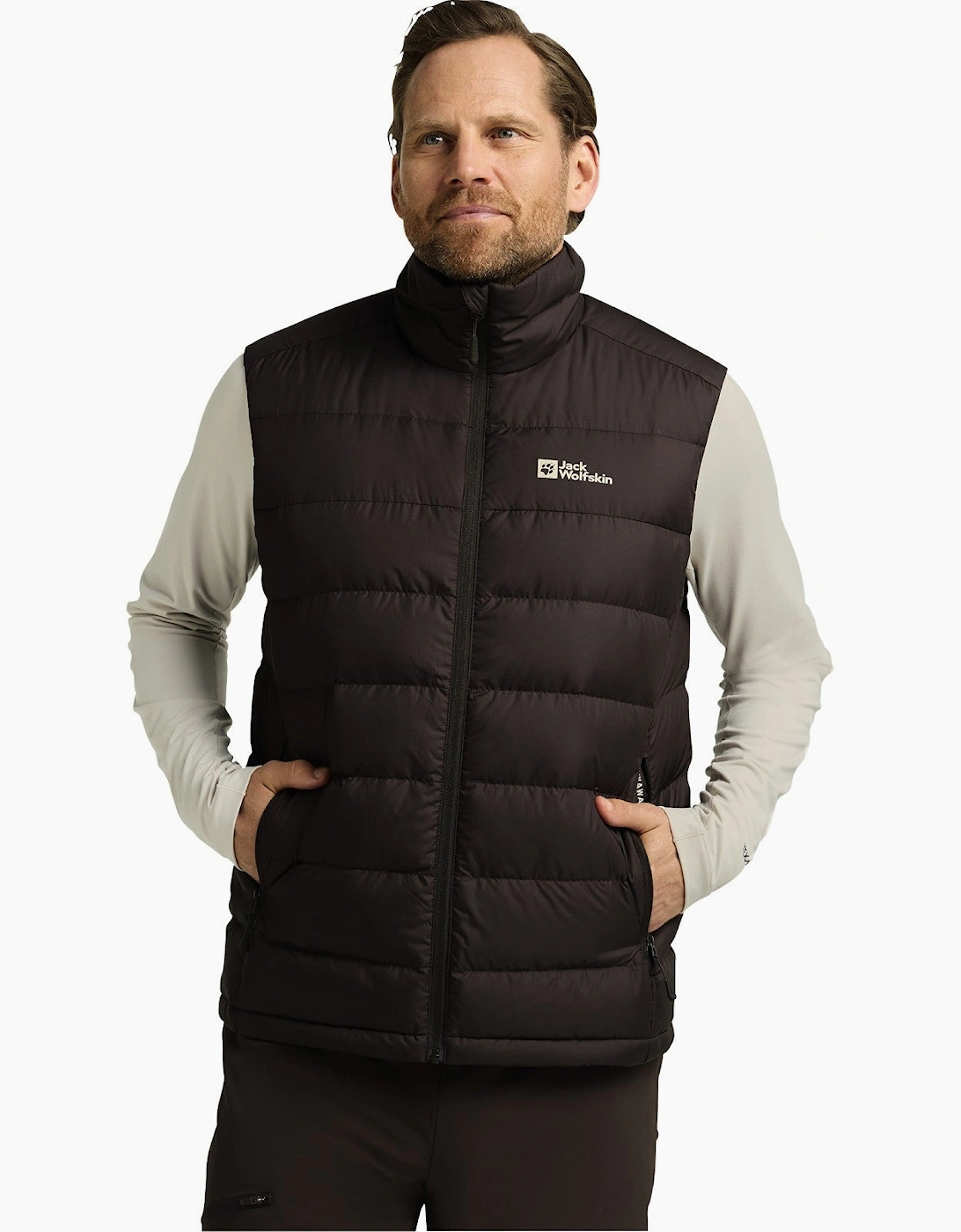 Jack Wolfskin Men's Jack Wolfskin Mens Ather Down Padded Gilet - Green