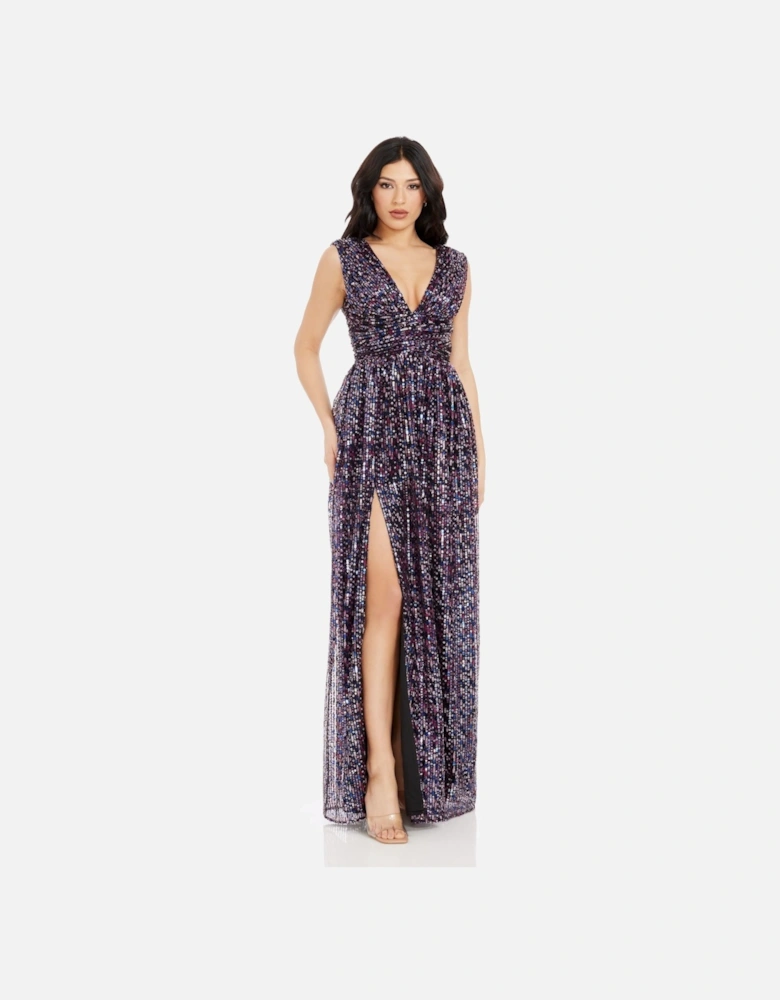 Jaclyn Criss Cross Waist Maxi Dress