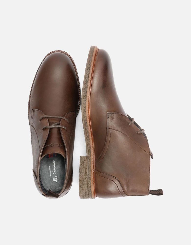 Walker Chukka Leather Men's Brown Boots