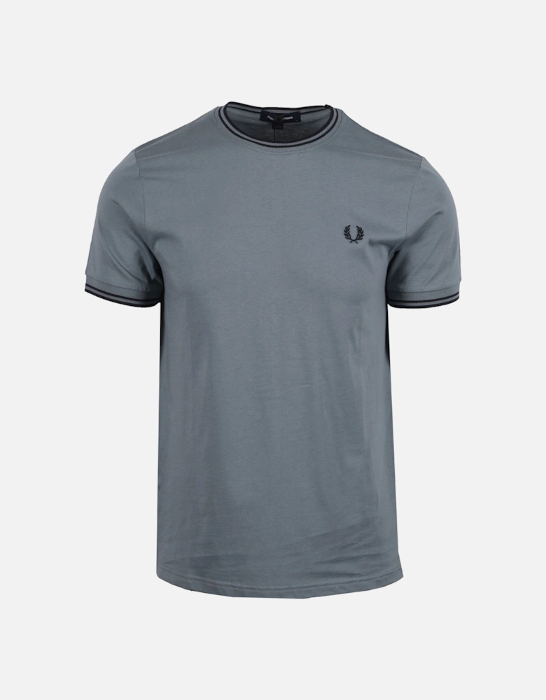 TWIN TIPPED T-SHIRT STOCKPORTBLU/NAVY