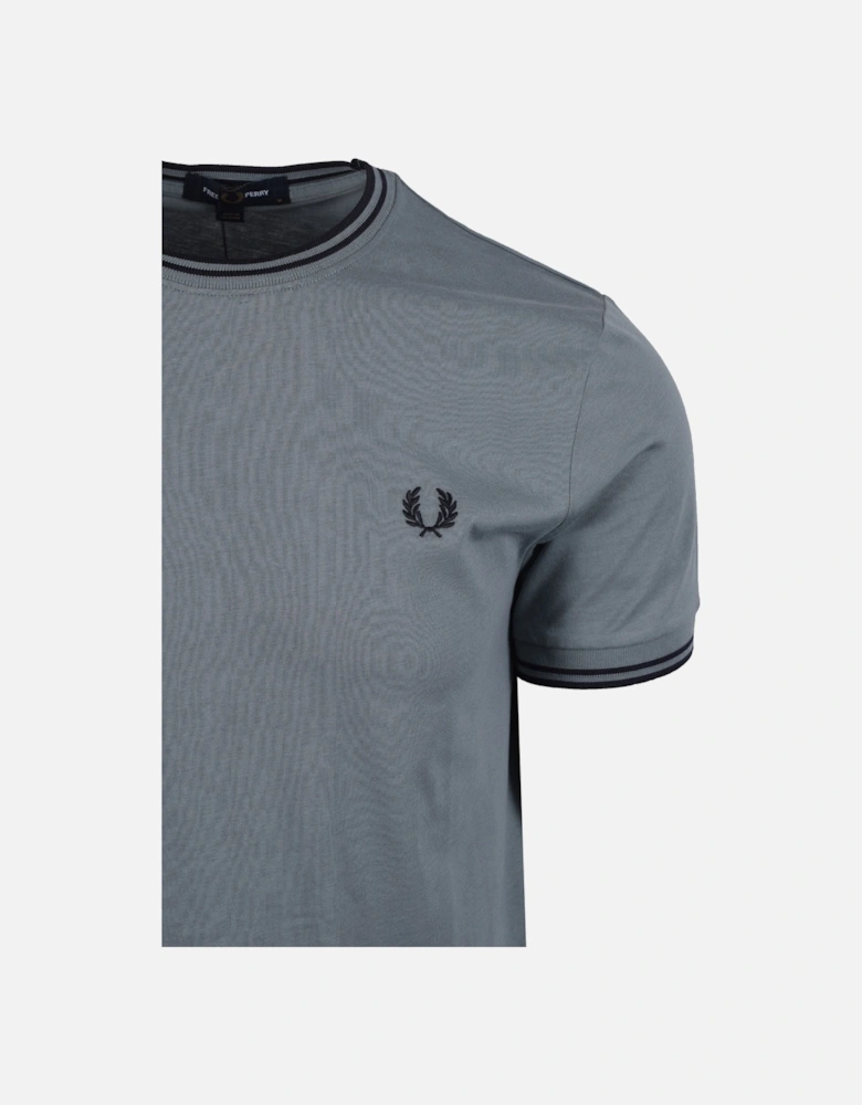 TWIN TIPPED T-SHIRT STOCKPORTBLU/NAVY