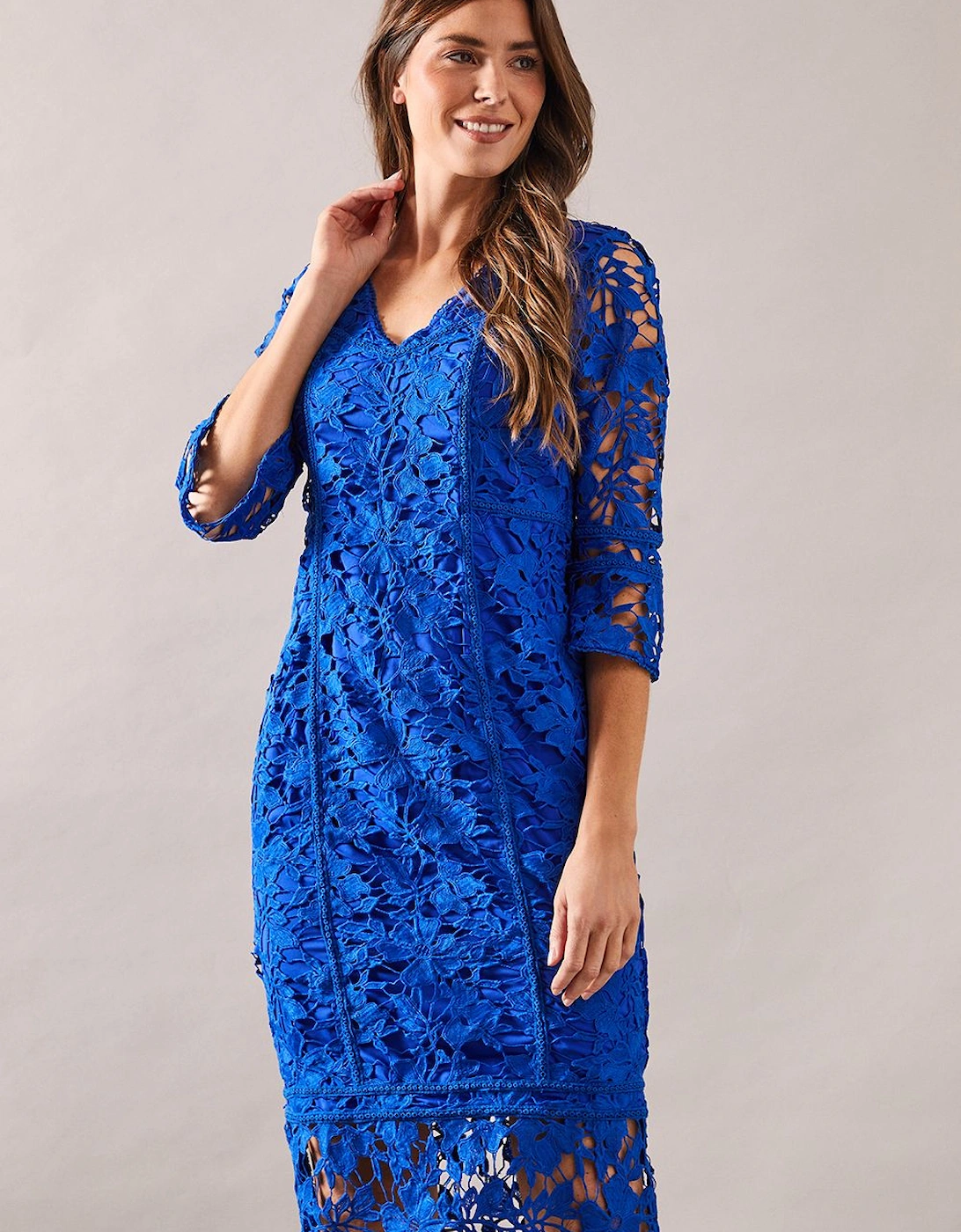 Premium Lace Pencil Dress, 2 of 1