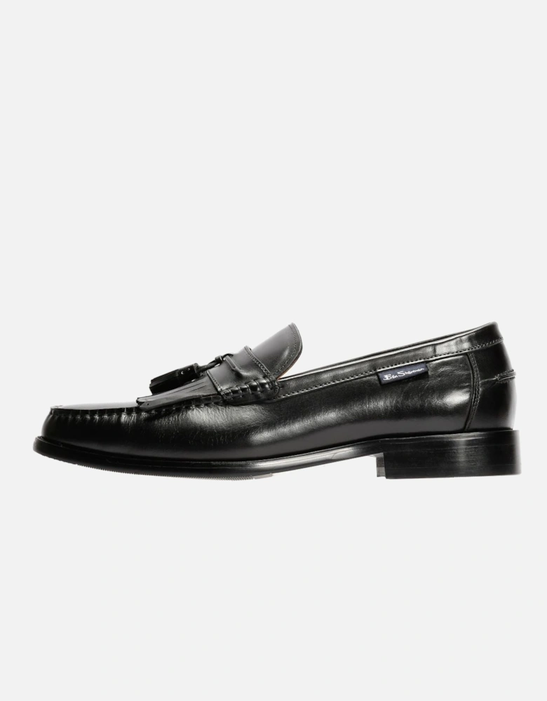 Buster Leather Men's Black Loafers