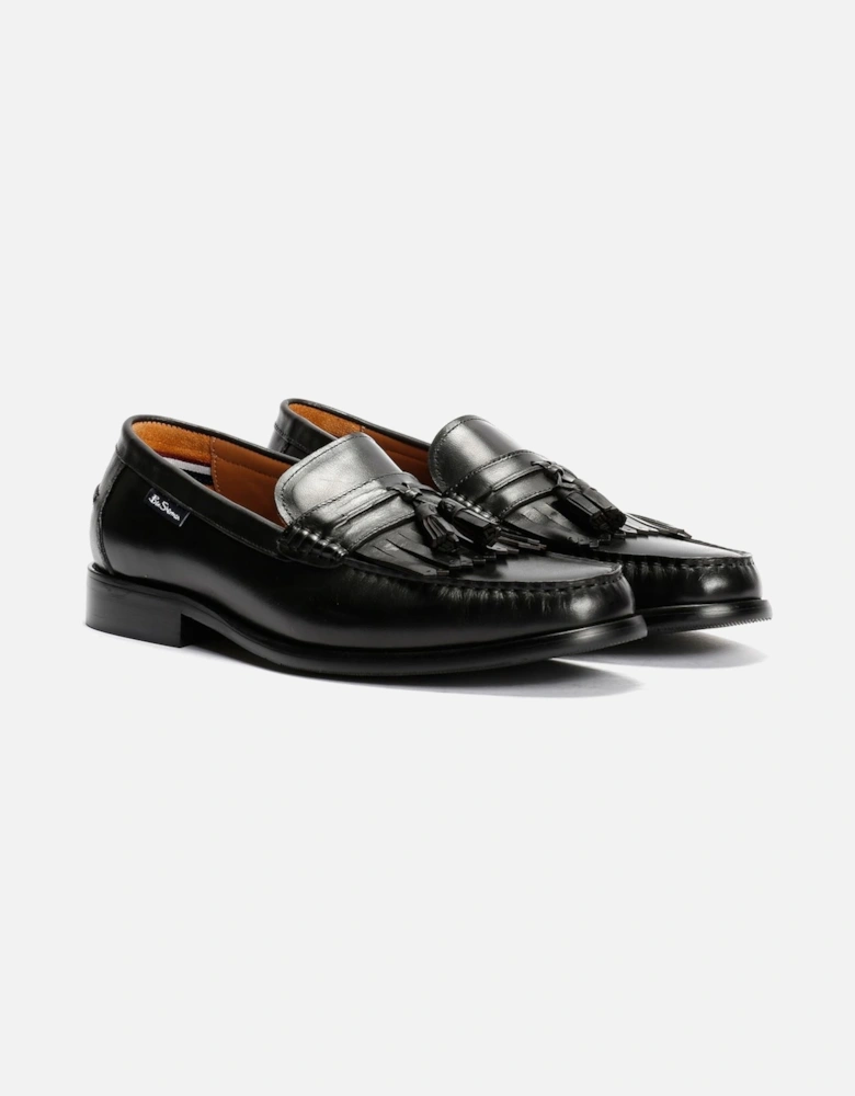 Buster Leather Men's Black Loafers
