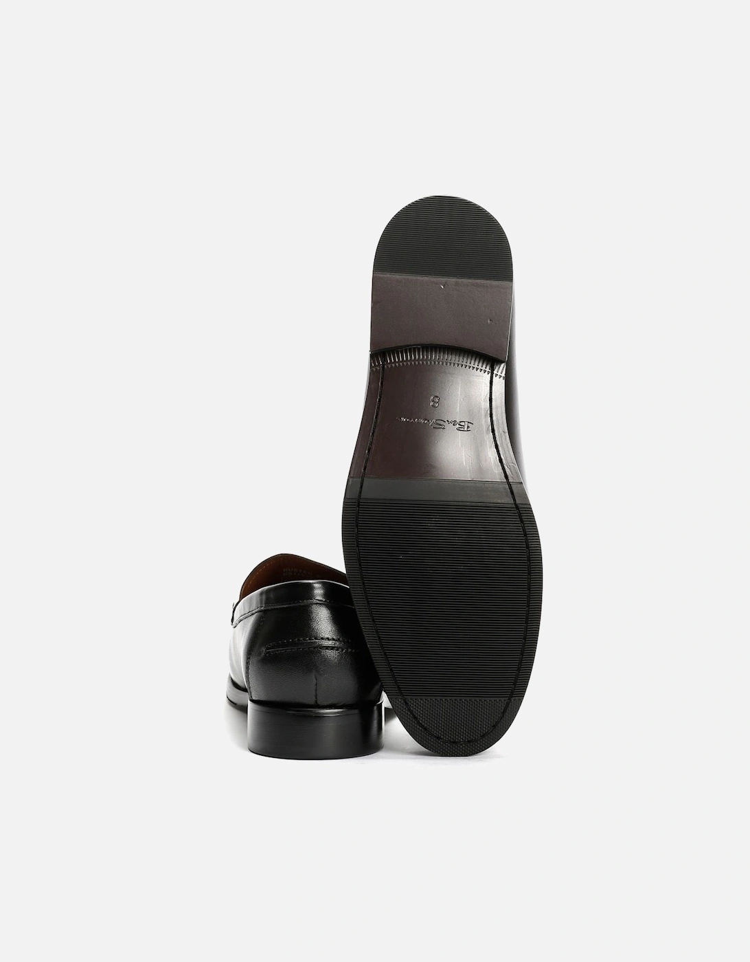 Buster Leather Men's Black Loafers