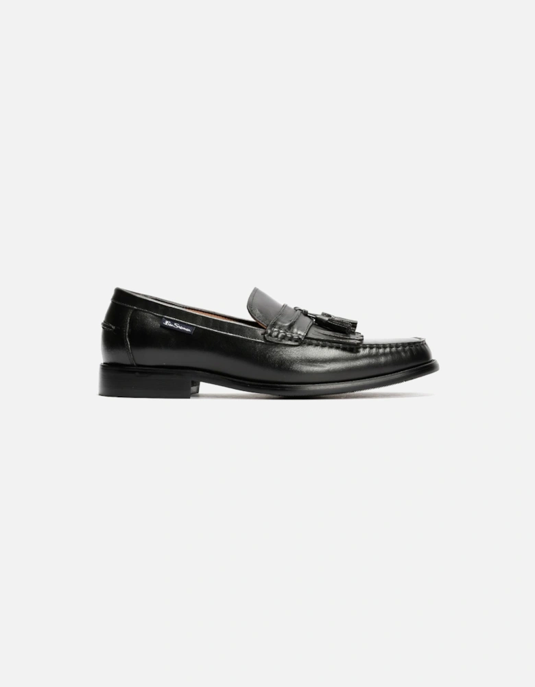 Buster Leather Men's Black Loafers