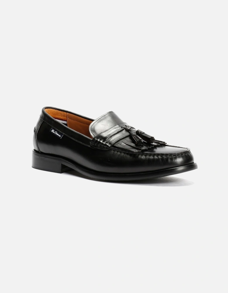 Buster Leather Men's Black Loafers