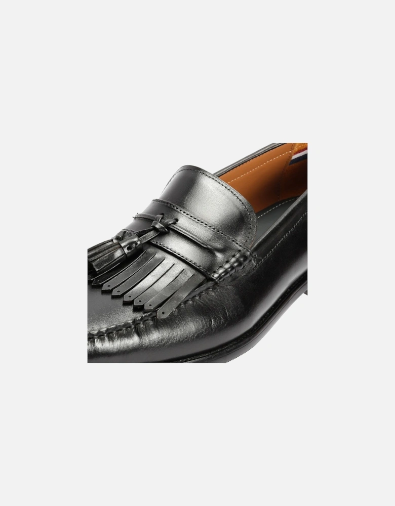 Buster Leather Men's Black Loafers