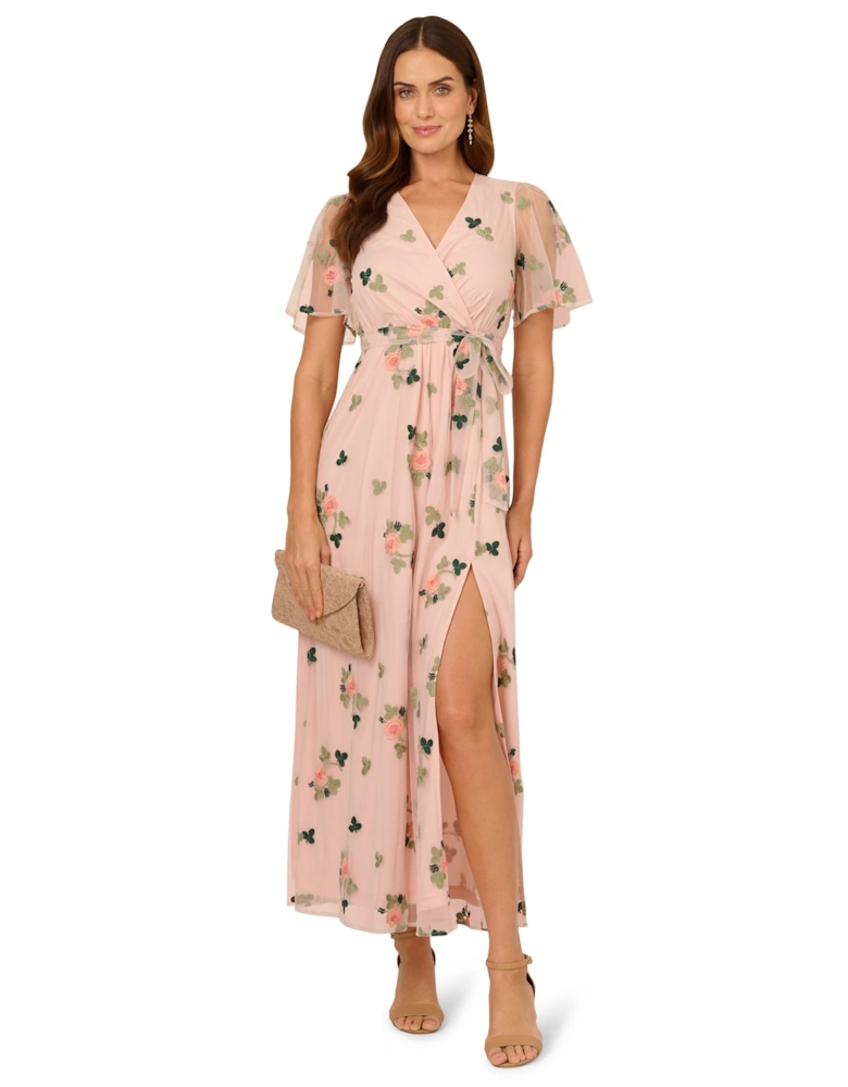 Embroidered Maxi Dress