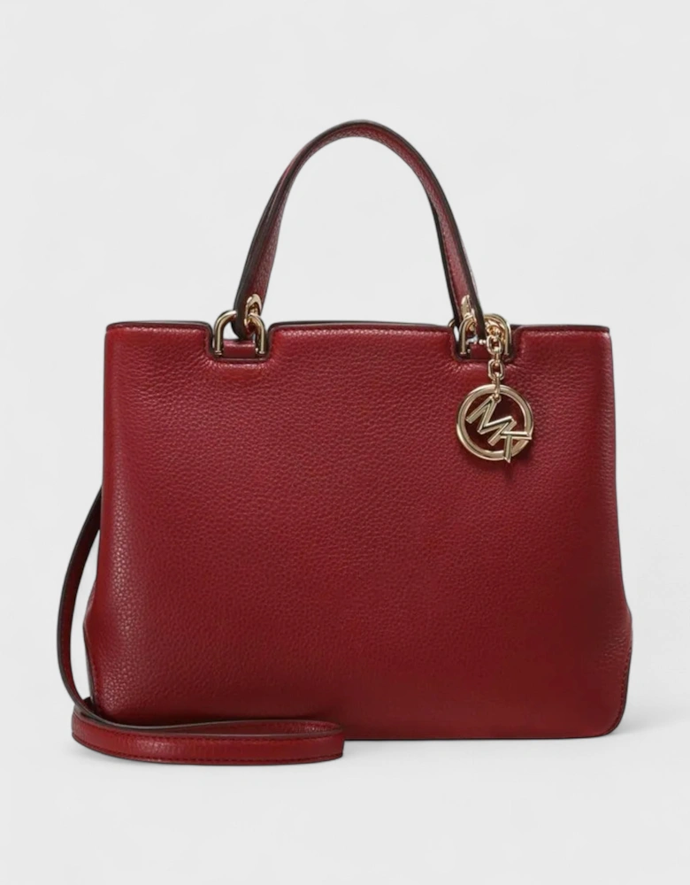 Anabelle Leather Bag Cherry Red