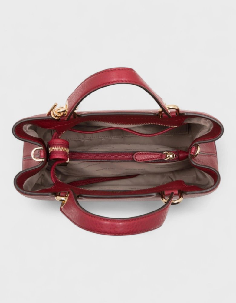 Anabelle Leather Bag Cherry Red