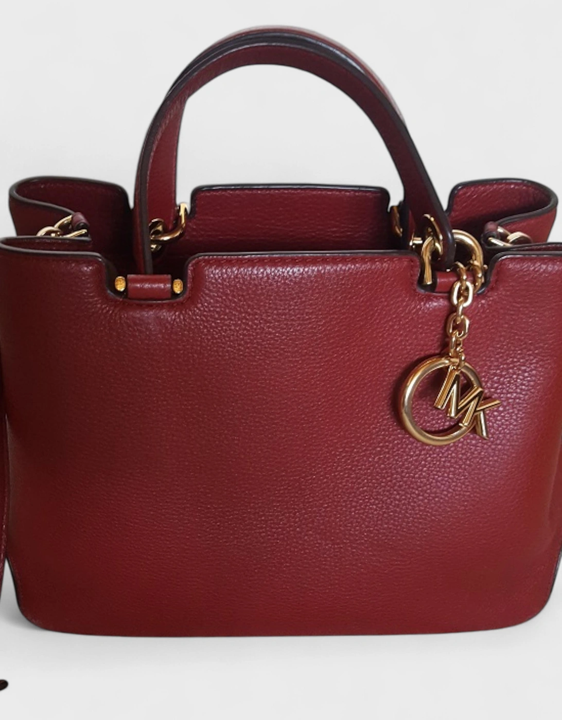 Anabelle Leather Bag Cherry Red