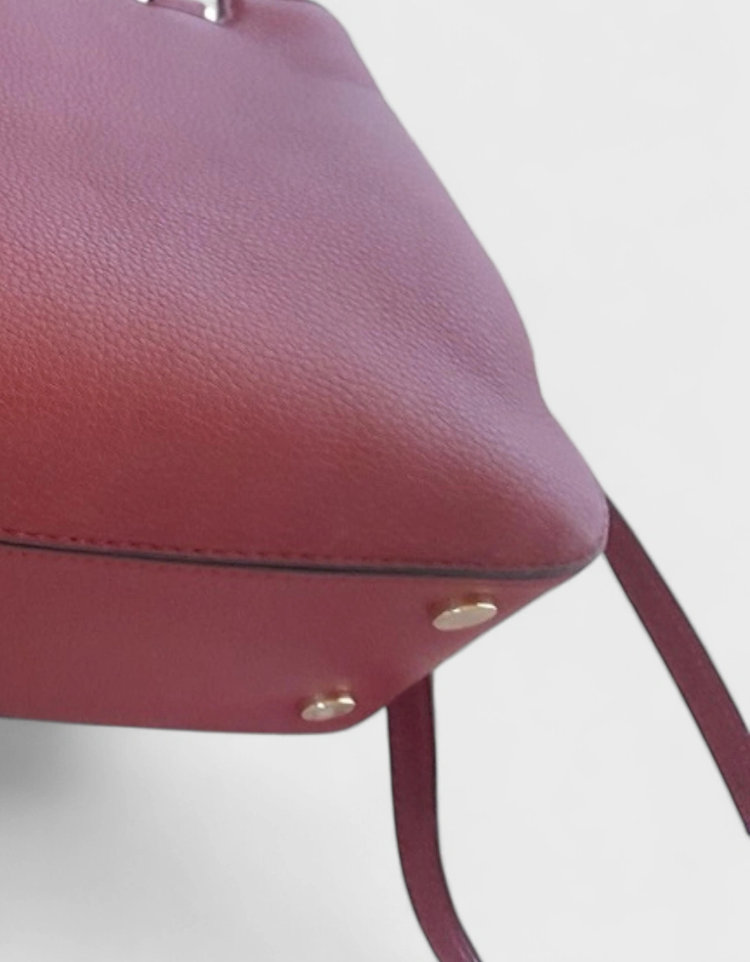 Anabelle Leather Bag Cherry Red