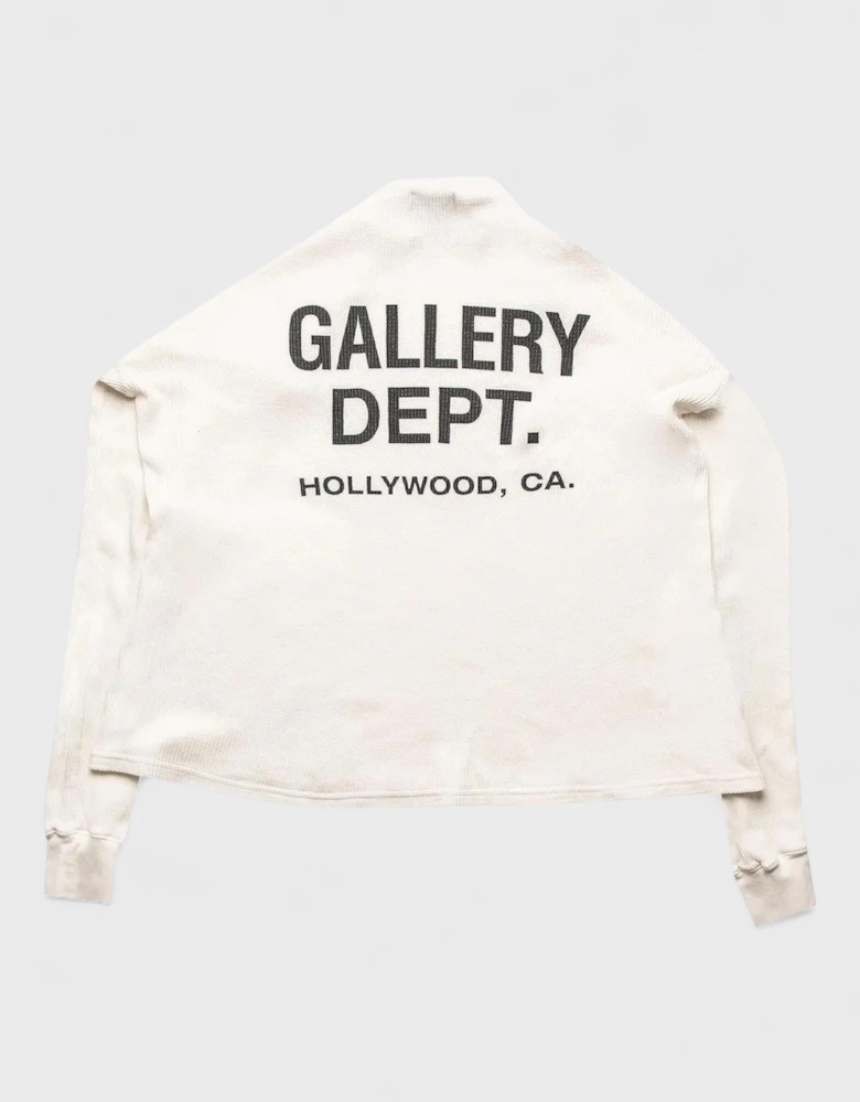 Gallery Dept. Thermal Long Sleeve T-Shirt Cream