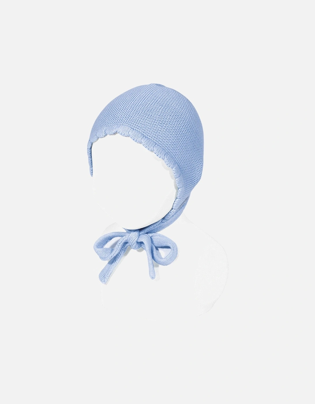 Azul Blue Knit Tie Bonnet, 2 of 1