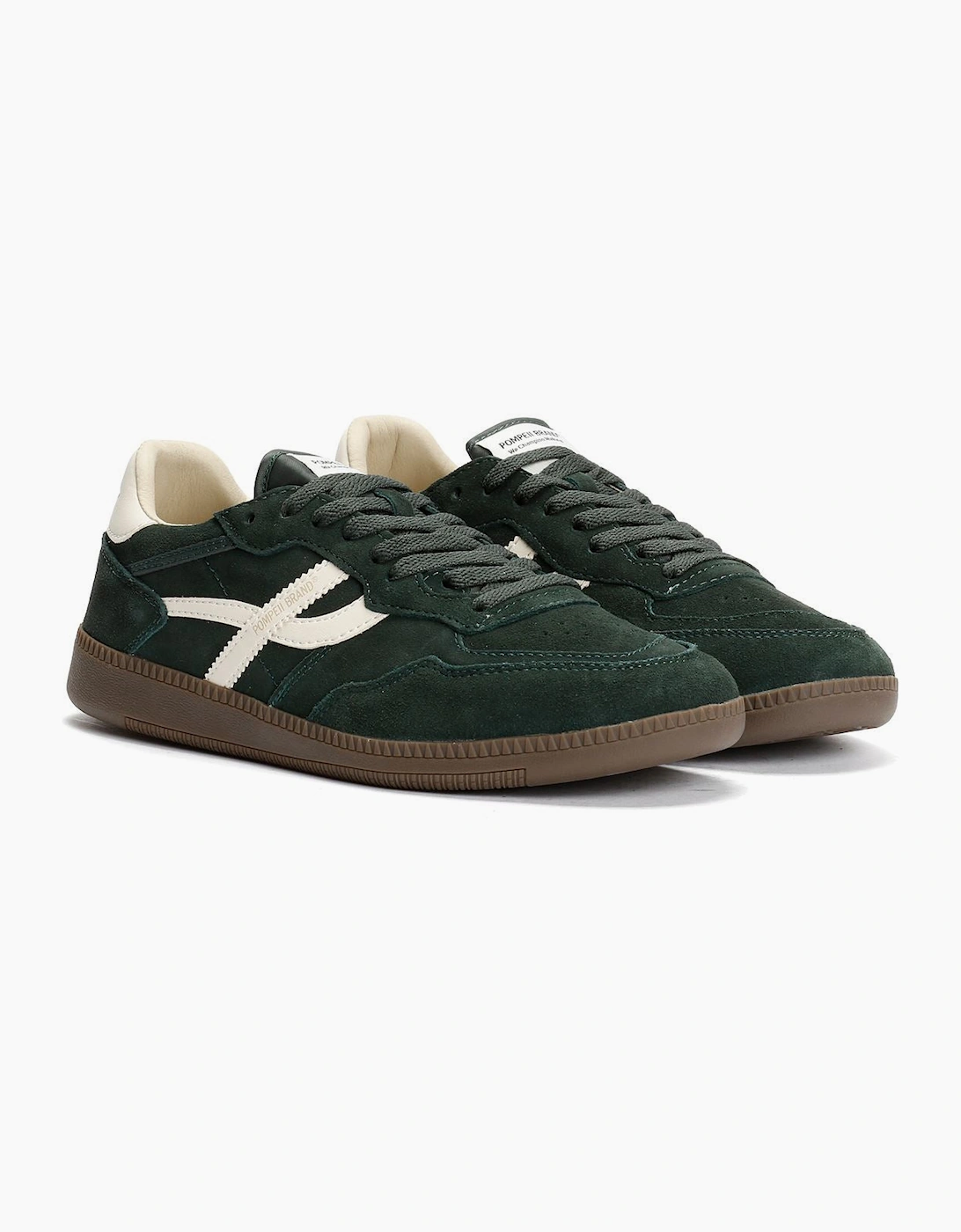 Pompeii Men's Pompeii Elan Sala Suede Men's Forest/Ecru Trainers - Green