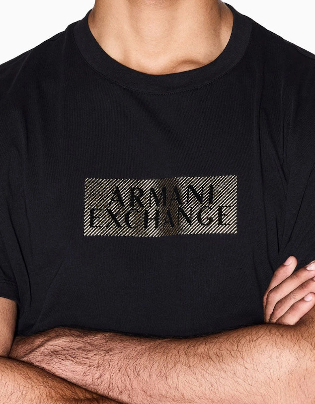 Exchange Regular Fit Jersey T-Shirt XM001911 AF10356 - Black / Gold