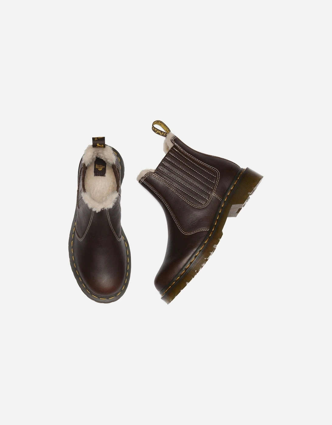 Dr. Martens 2976 Leonore II Chelsea Leather Women's Dark Brown Boots