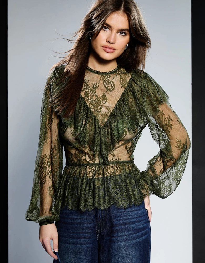Lace Frill Blouse