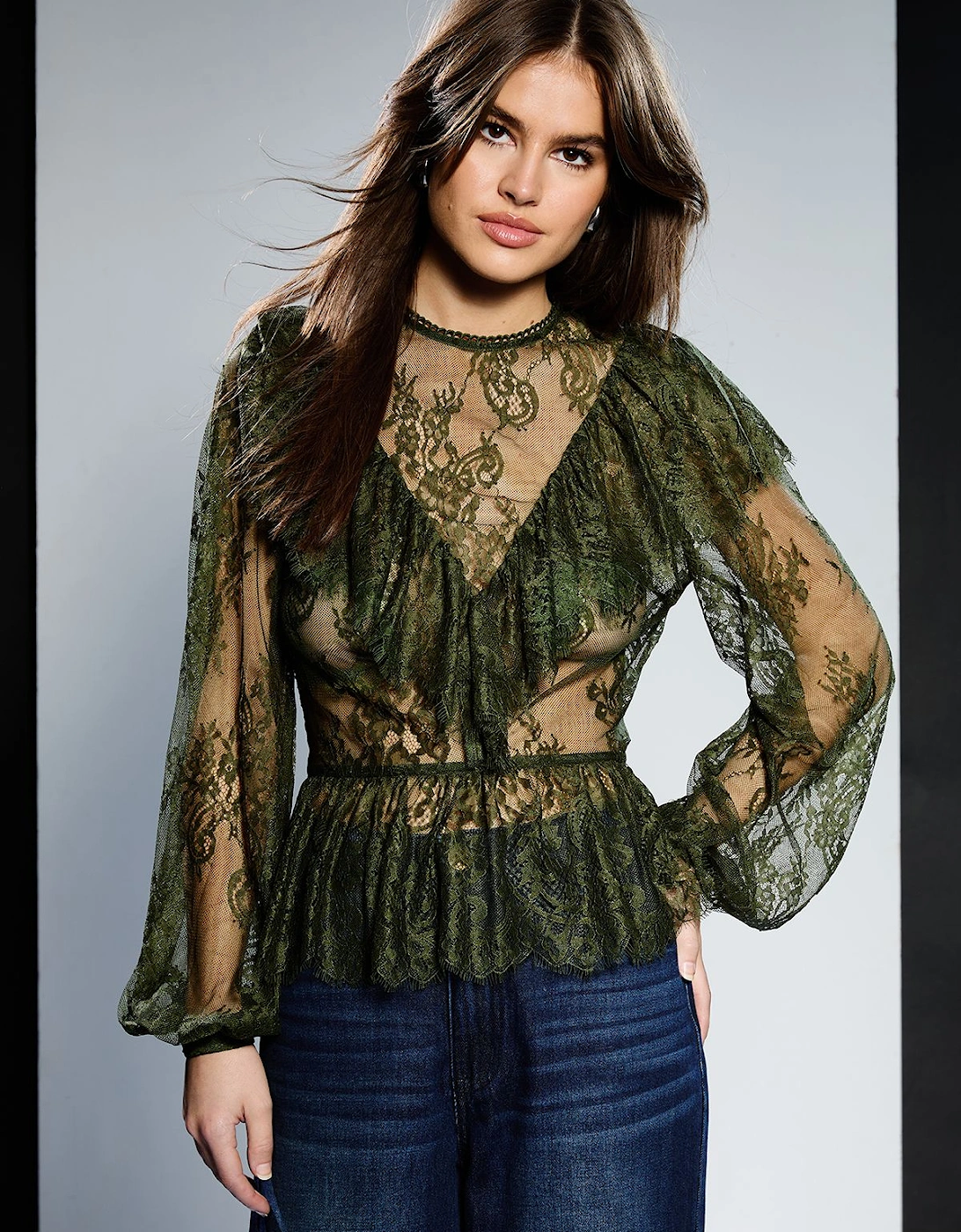 Lace Frill Blouse, 2 of 1