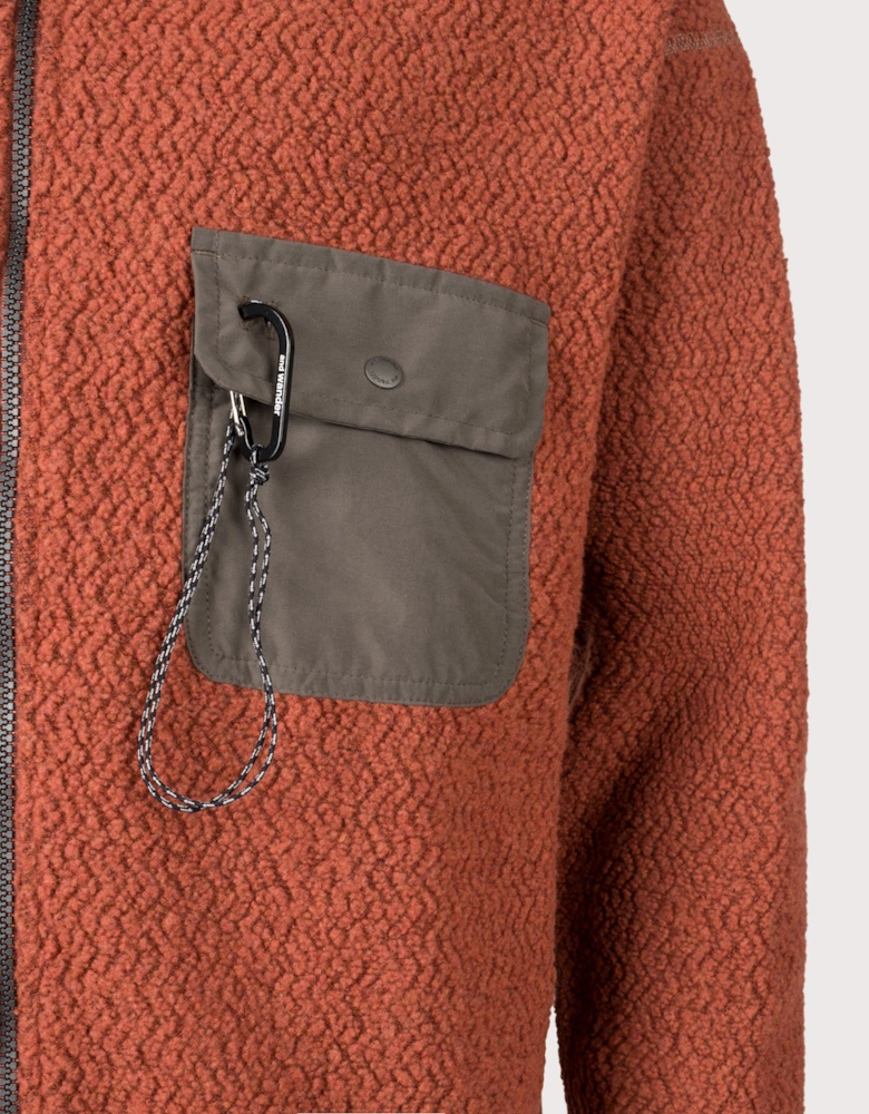 Re Wool JQ Stand Zip Sweatshirt