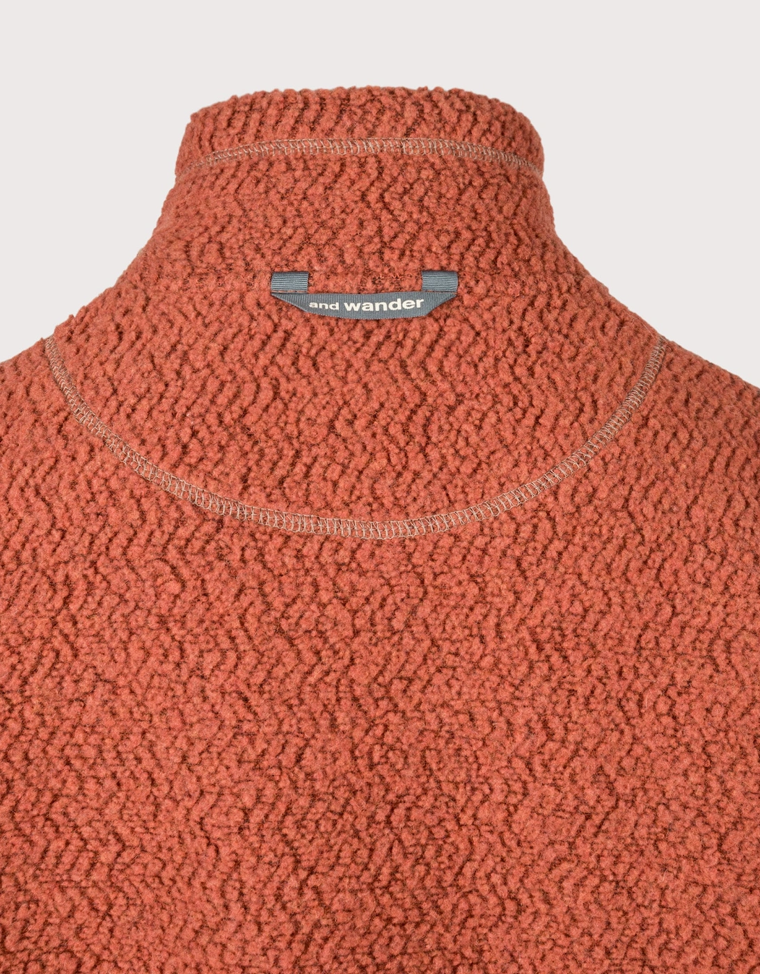 Re Wool JQ Stand Zip Sweatshirt