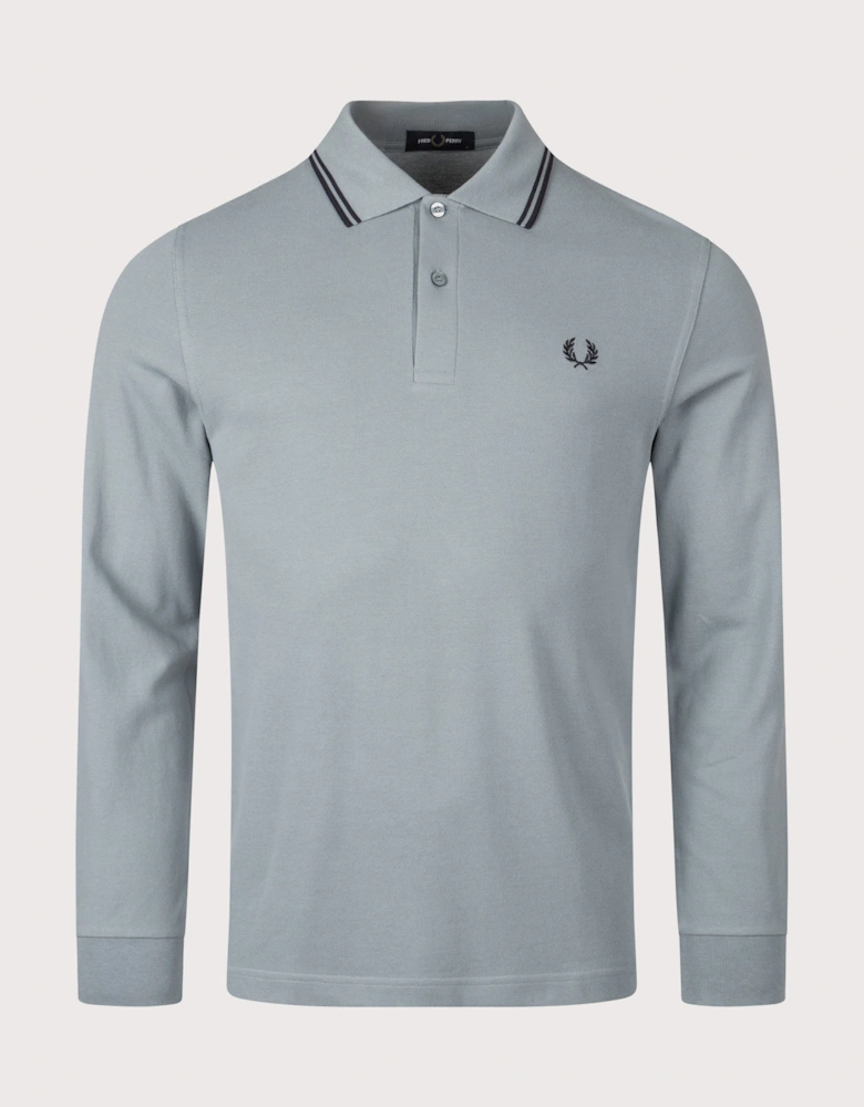 Long Sleeve Twin Tipped Polo Shirt