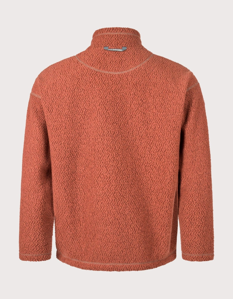 Re Wool JQ Stand Zip Sweatshirt