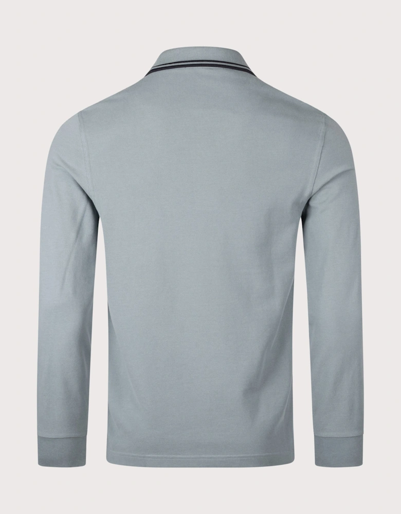 Long Sleeve Twin Tipped Polo Shirt