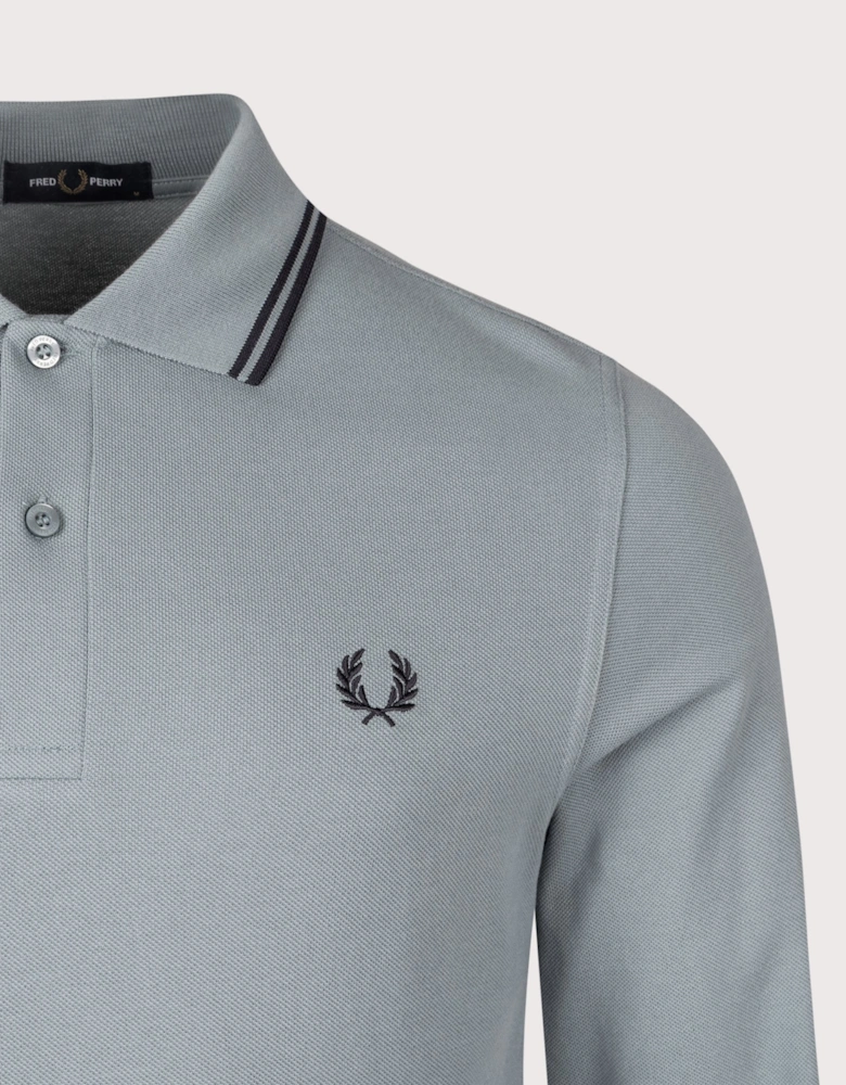 Long Sleeve Twin Tipped Polo Shirt