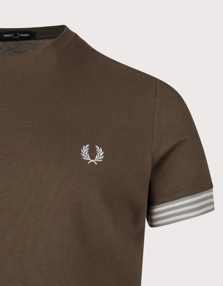 Striped Cuff T-Shirt