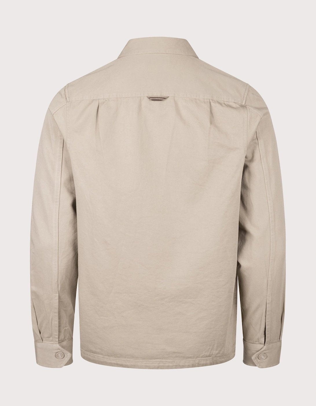 Twill Zip Through Overshirt