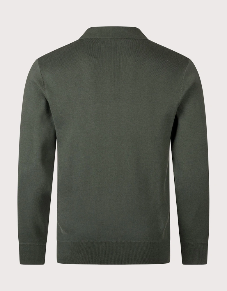 Tonal Stripe Knitted Shirt