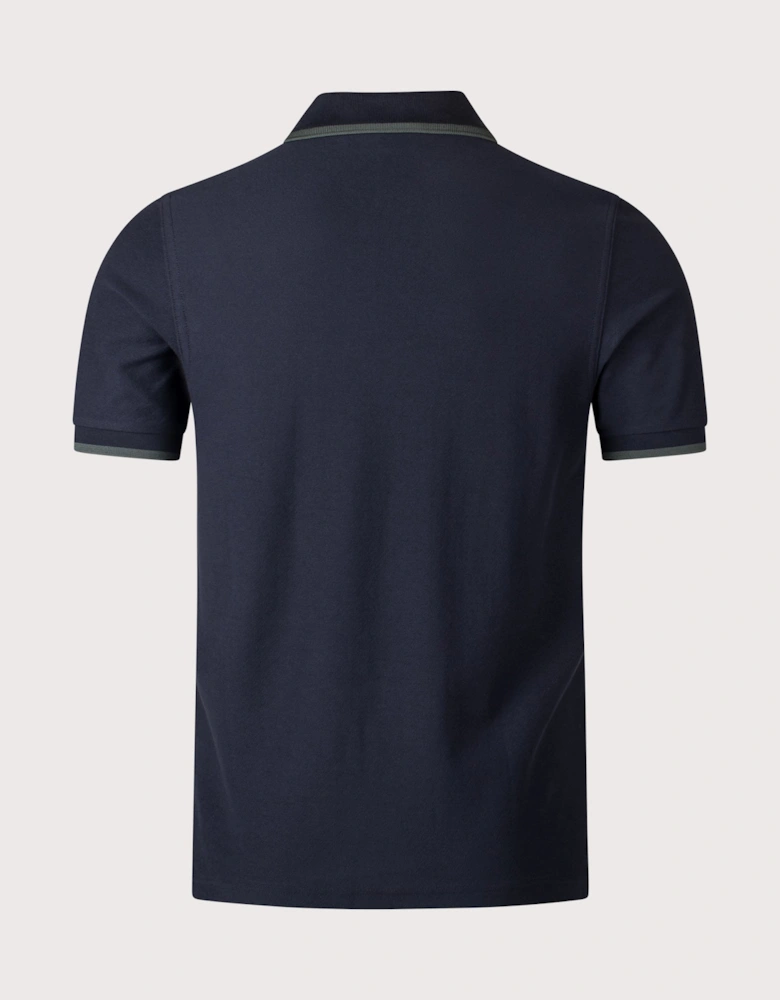 Crepe Piqué Polo Shirt