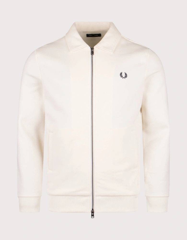 Zip Through Collared Sweatshirt