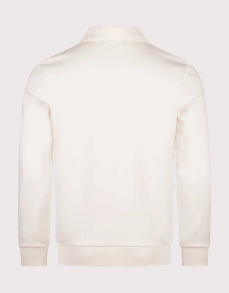 Zip Through Collared Sweatshirt