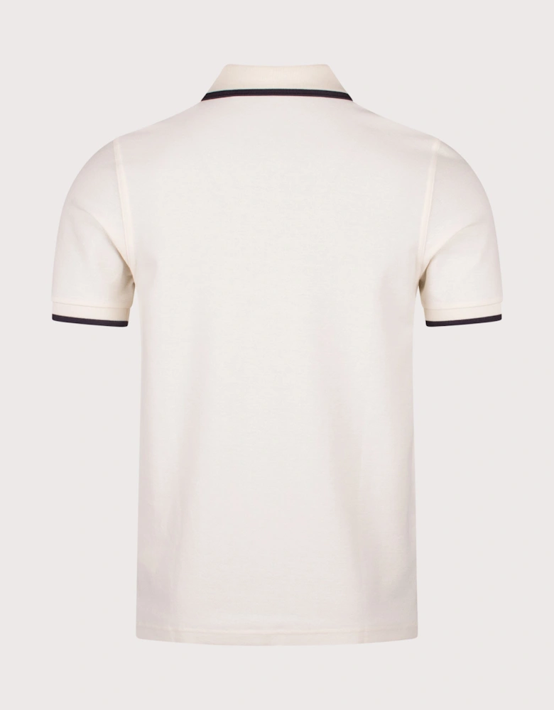 Crepe Piqué Polo Shirt