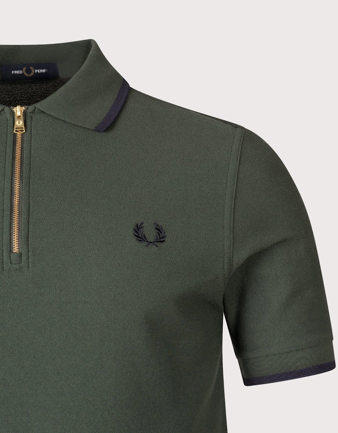 Crepe Piqué Polo Shirt