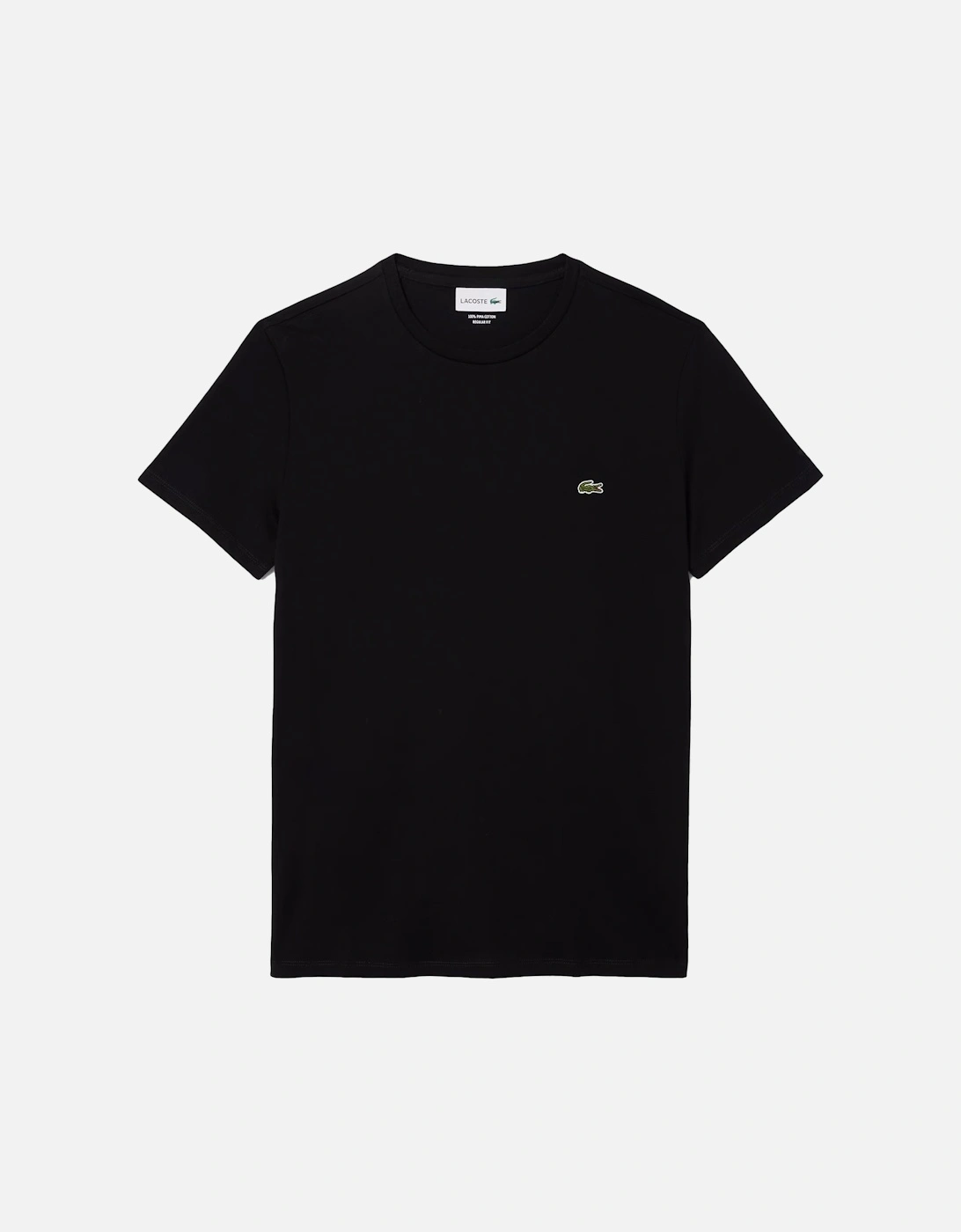 Black Pima Cotton Crew Neck T-Shirt, 3 of 2
