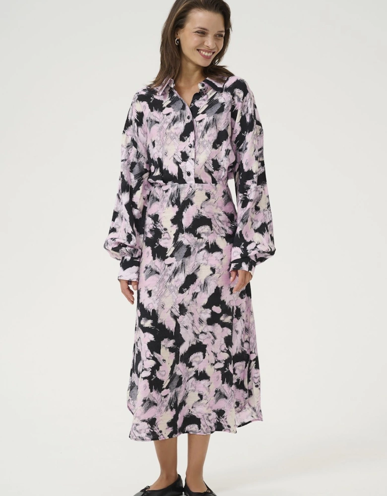 KAvictoria Long Sleeve Shirt Dress