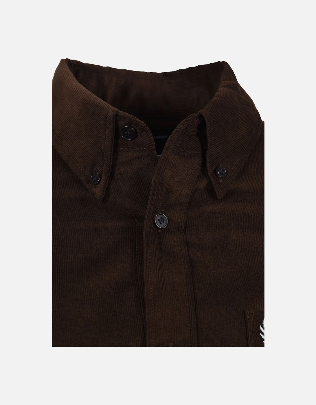 NEEDLE CORD SHIRT BURNT TOBACCO