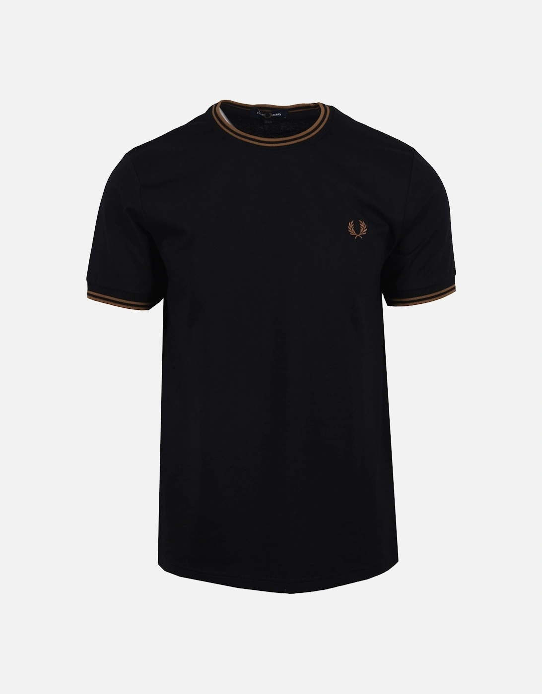 TWIN TIPPED T-SHIRT BLACK/SHADED STONE, 4 of 3