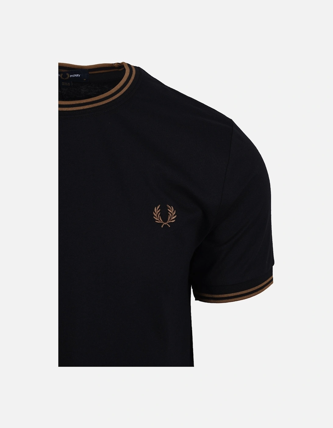 TWIN TIPPED T-SHIRT BLACK/SHADED STONE