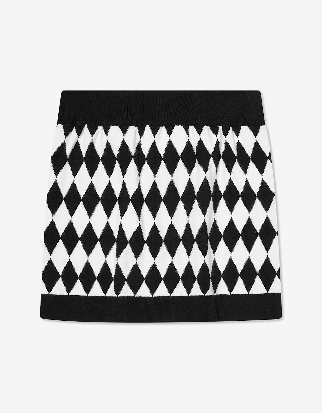 Girls Knitted Skirt in Black