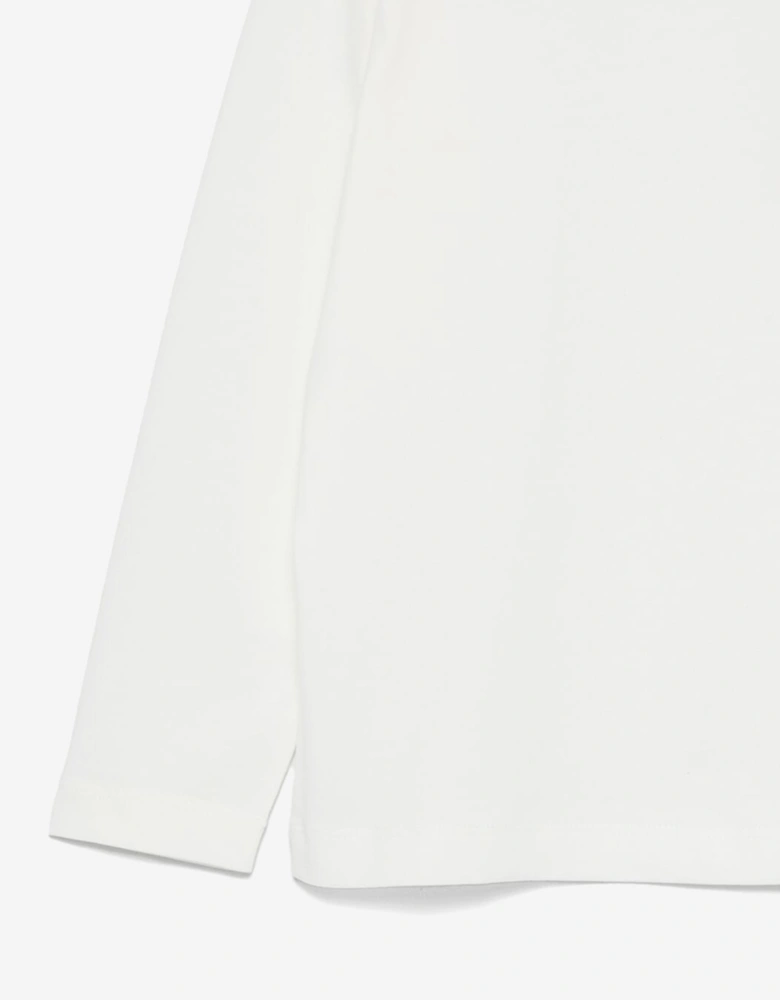 Enfant Boys Long Sleeve Logo T-Shirt in White